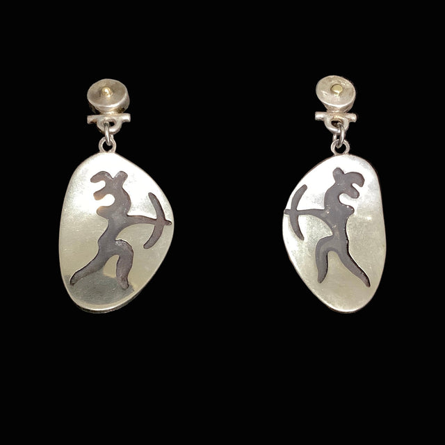 Sterling Silver Archer Earrings