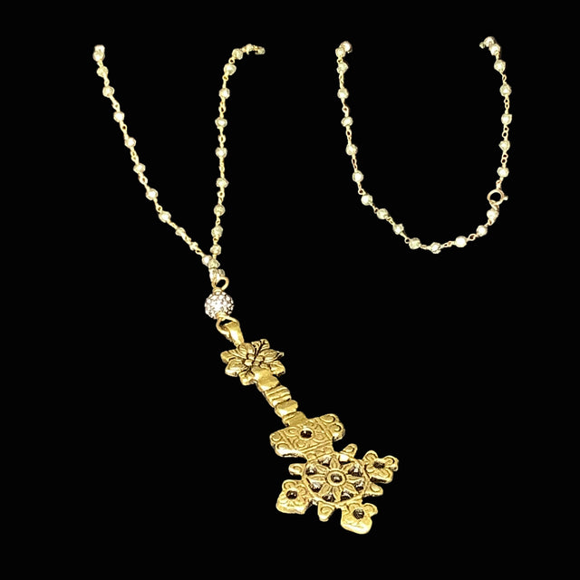 Ethnic Cross Necklace