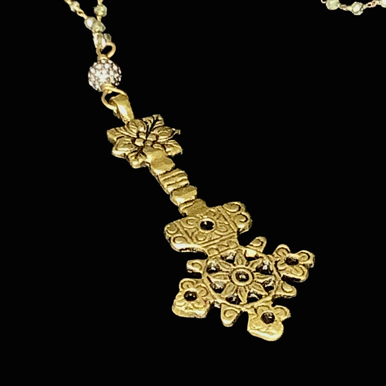 Ethnic Cross Necklace