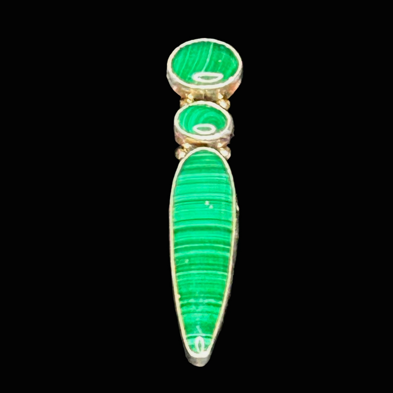 Malachite-Sterling Earrings