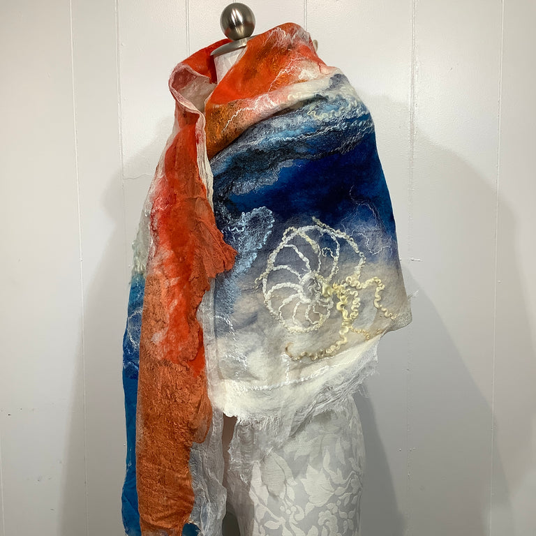 Olena Felted Wool Scarf