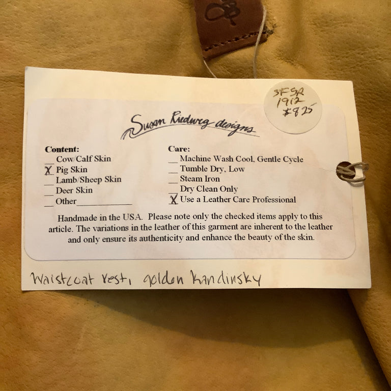 Susan Riedweg Leather Vest