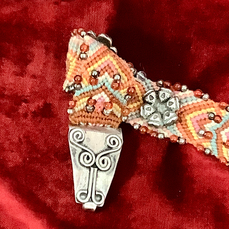 Woven Bracelet with Sterling Clasp