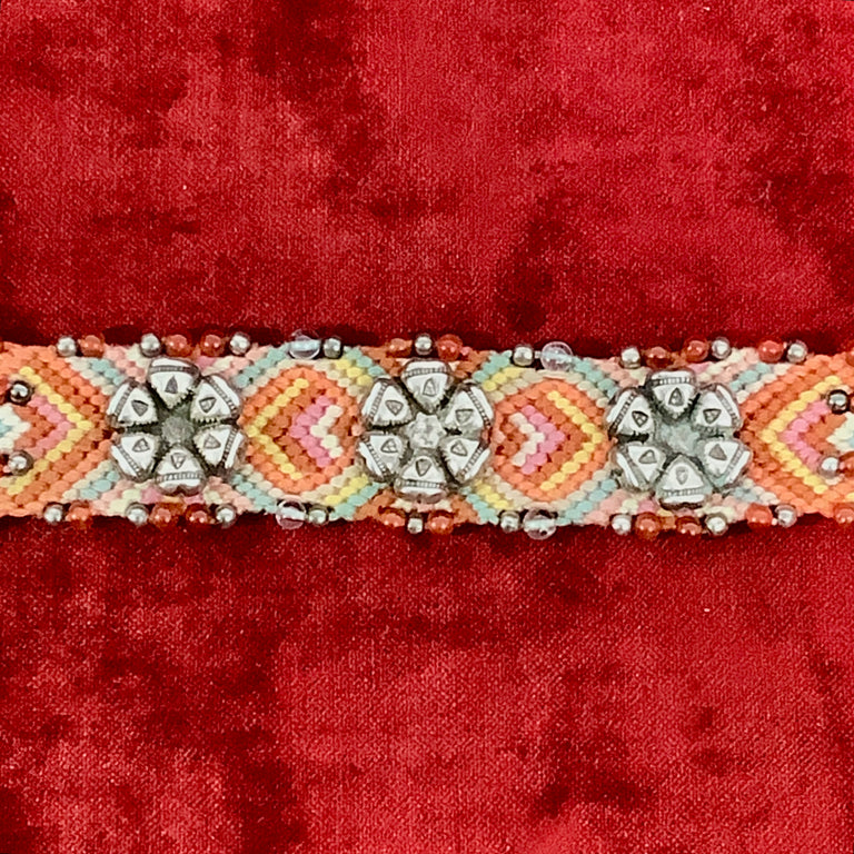 Woven Bracelet with Sterling Clasp