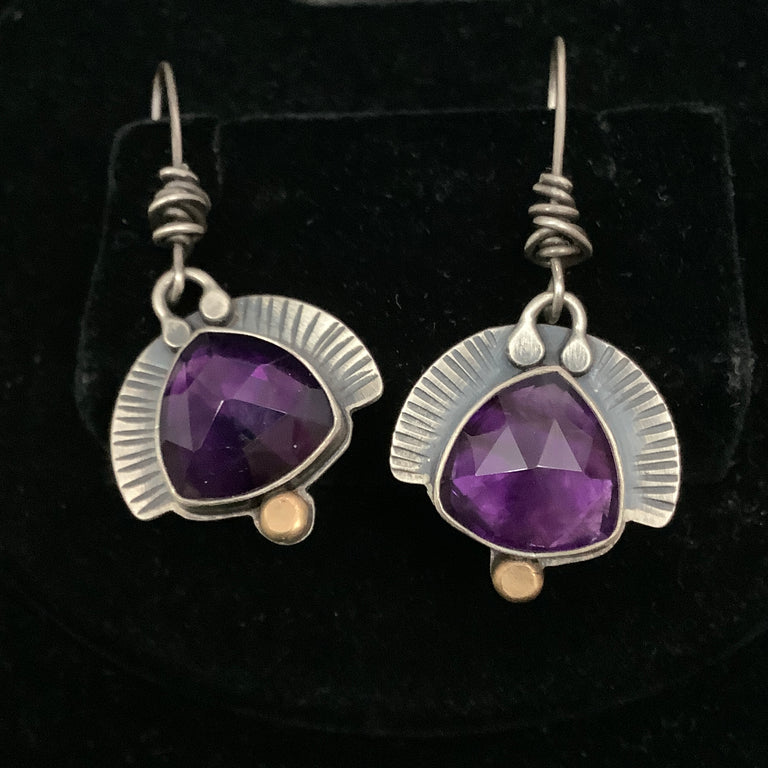 Amethyst Drop Earrings