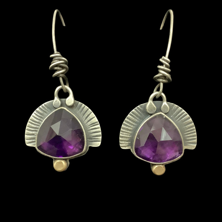 Amethyst Drop Earrings