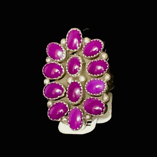 Sodalite Flower Ring