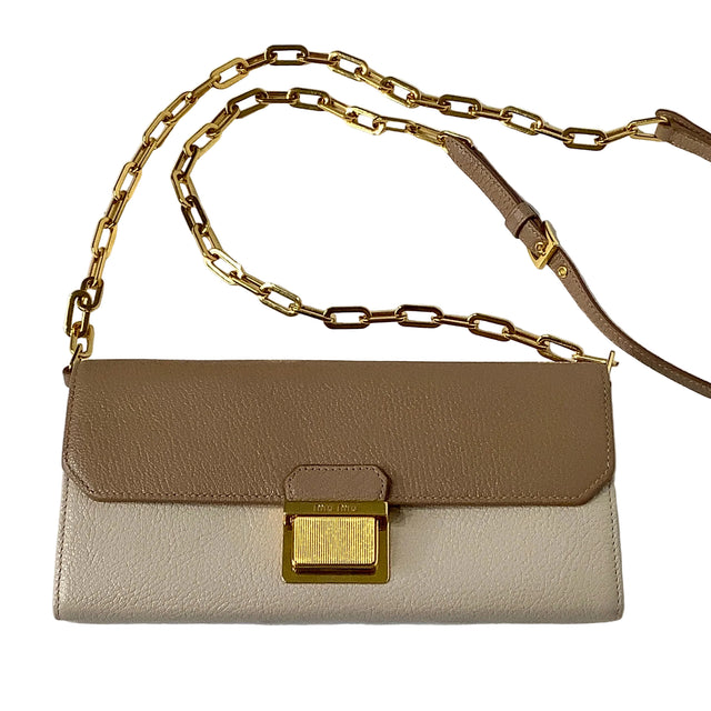 Beige Miu Miu Purse
