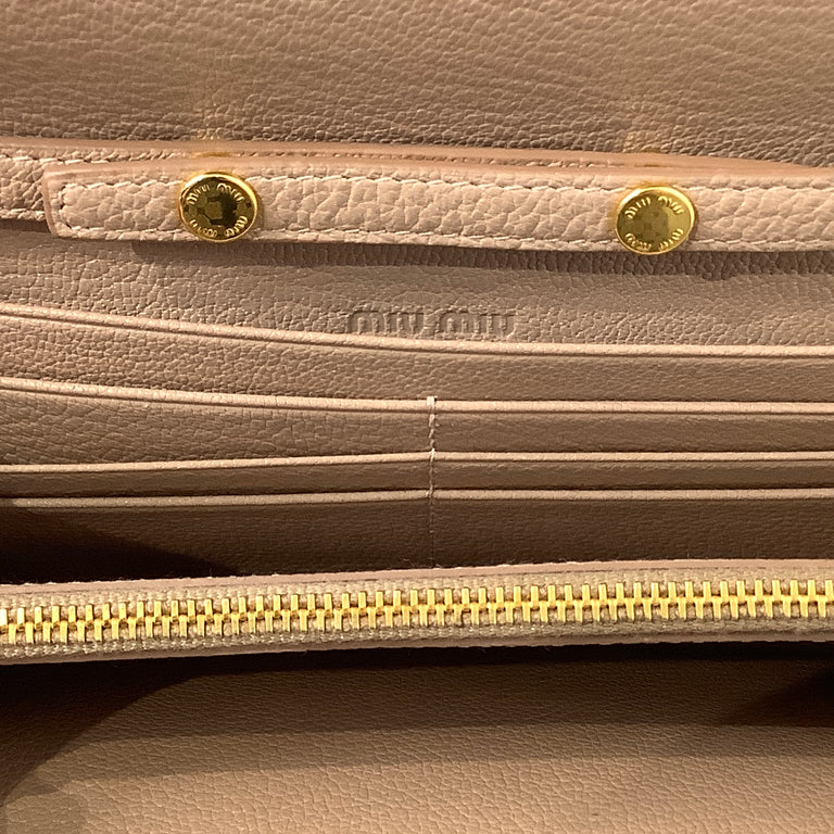 Beige Miu Miu Purse