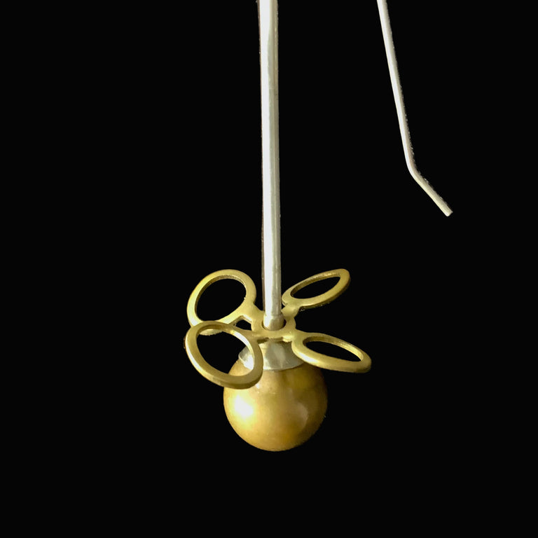 Brass Ball Earrings