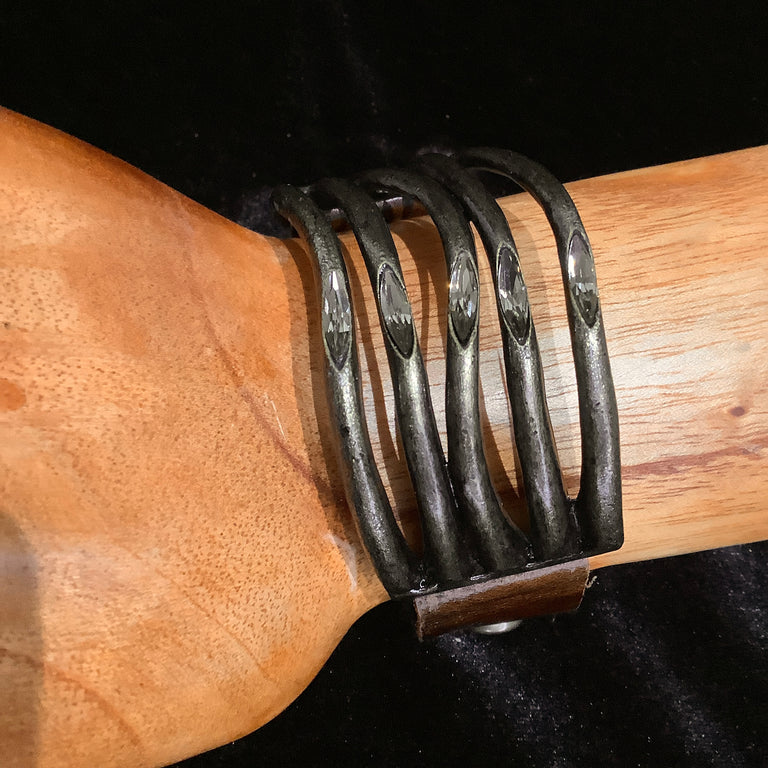 Bronze & Leather Bracelet