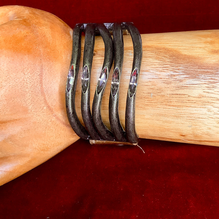 Bronze & Leather Bracelet