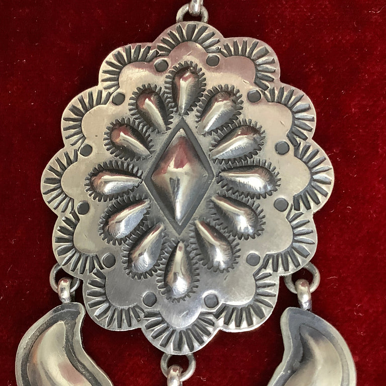 Sterling Silver Concho Earrings