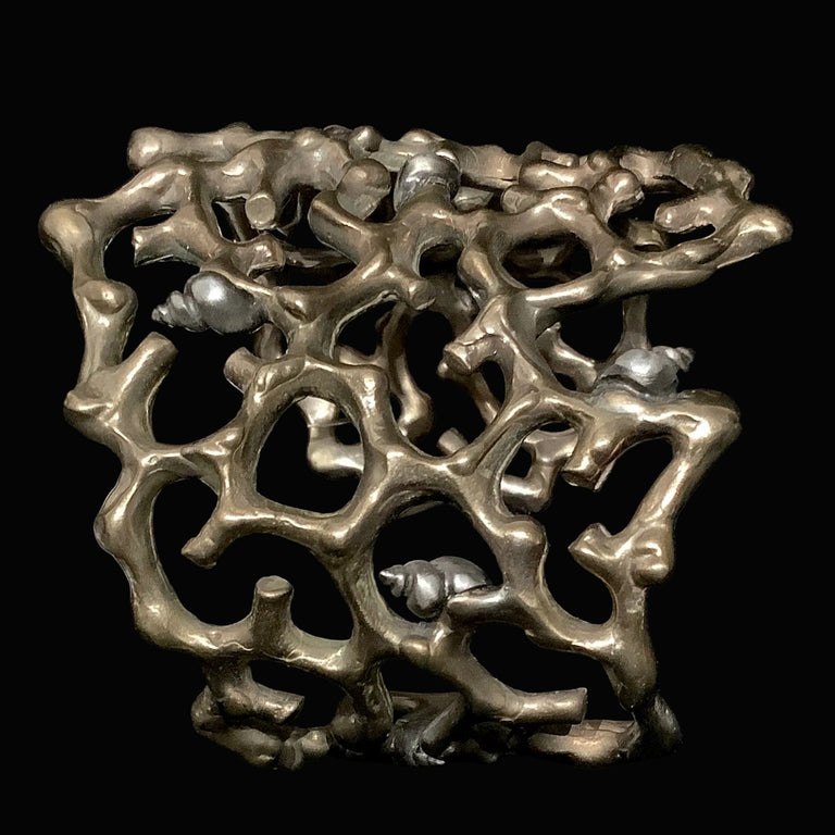 Coral Branch Cuff Bracelet