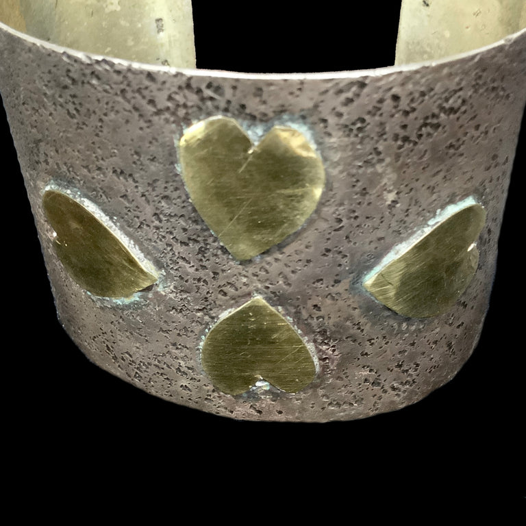 Gold Hearts Cuff