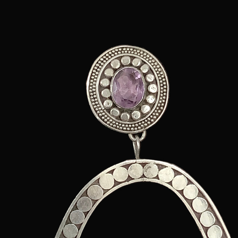 Sterling & Amethyst Earrings