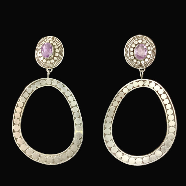 Sterling & Amethyst Earrings
