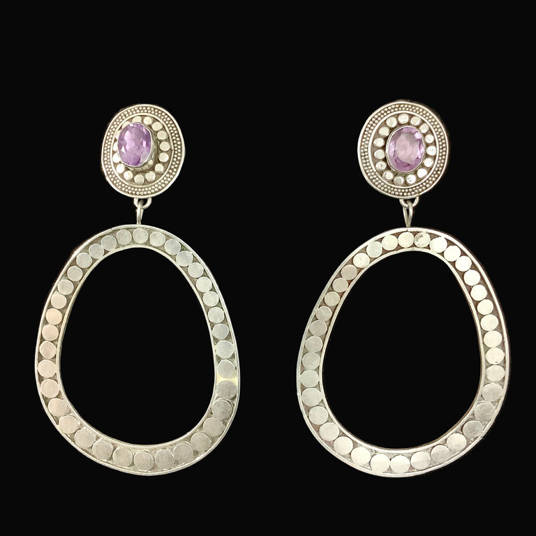 Sterling & Amethyst Earrings
