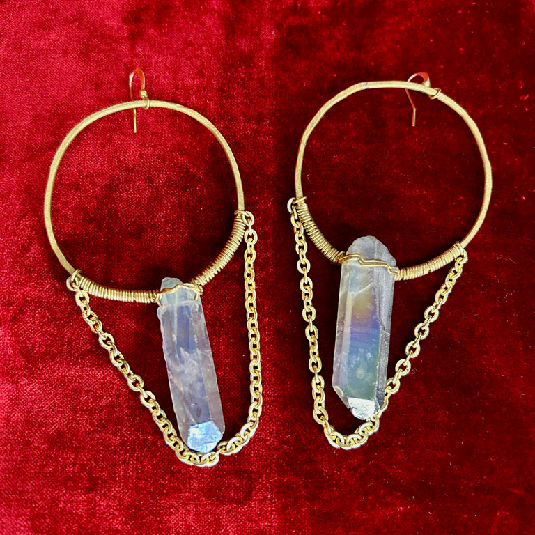 Crystal Hoop Earrings