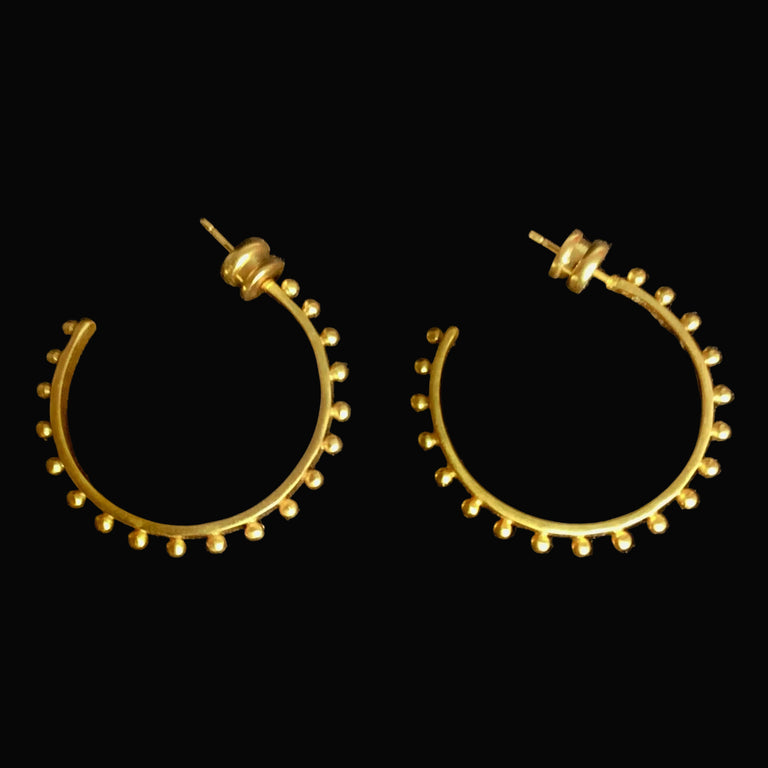 Gold Vermeil Hoop Earrings