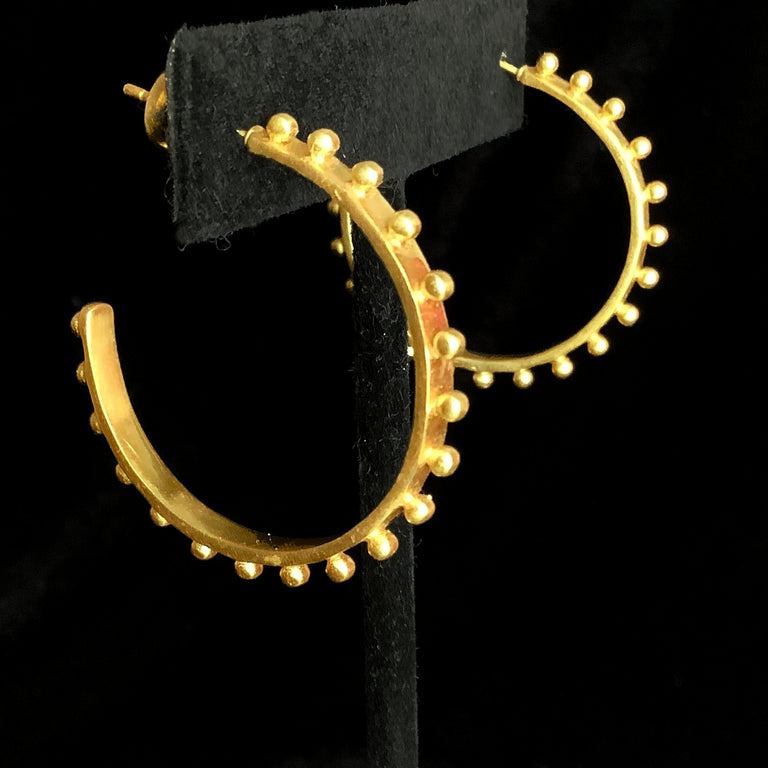 Gold Vermeil Hoop Earrings