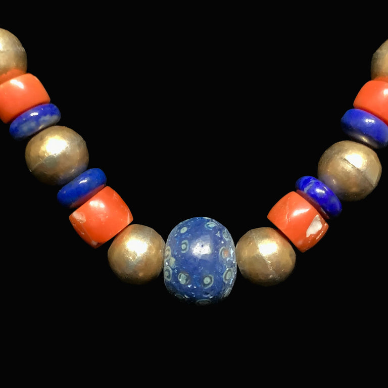 Lapis & Coral Necklace
