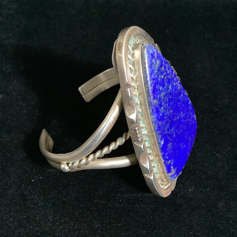 Lapis & Sterling Cuff