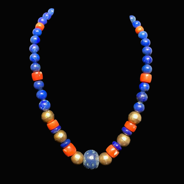 Lapis & Coral Necklace