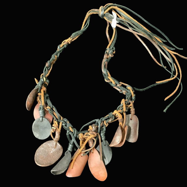Large Leather Necklace