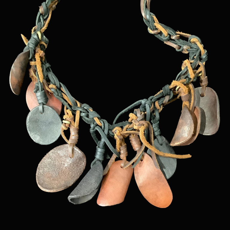 Large Leather Necklace