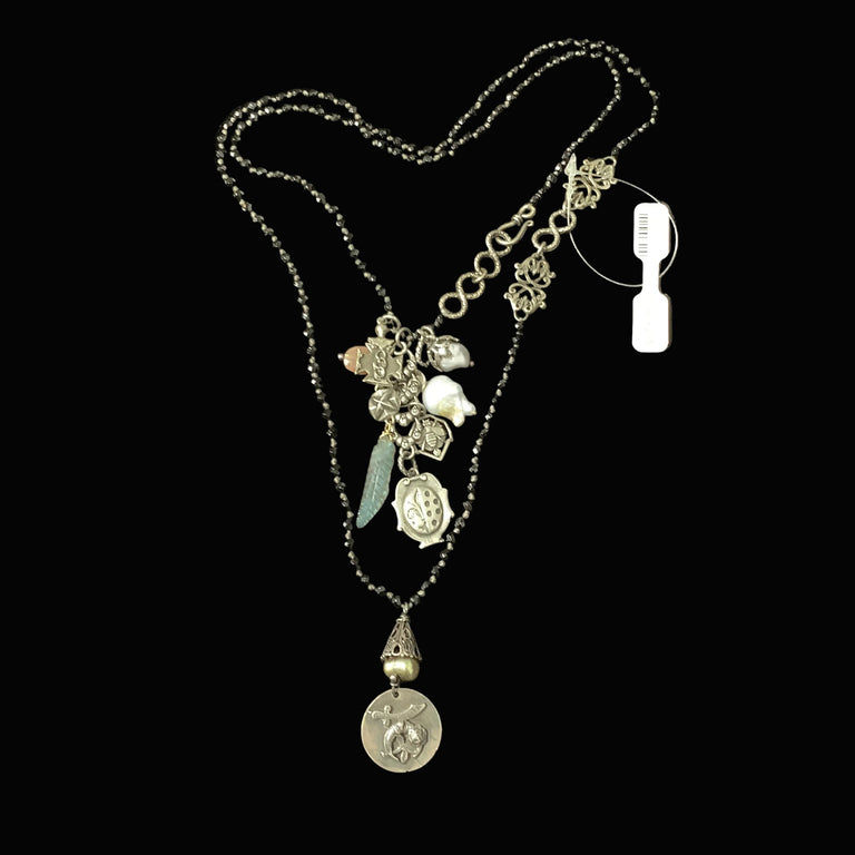 Onyx Charm Necklace