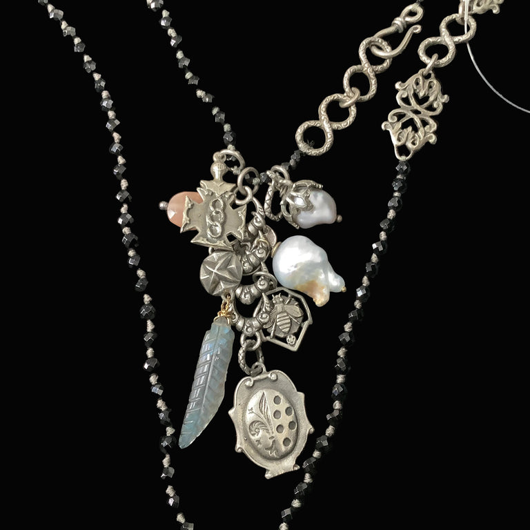 Onyx Charm Necklace
