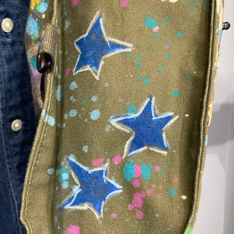 Hand-painted Messenger Bag
