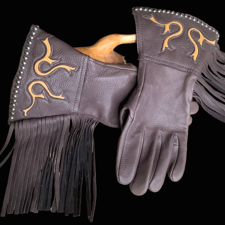 Patricia Wolf Leather Gloves