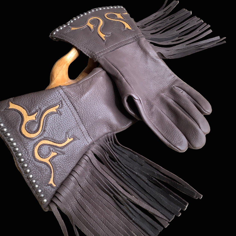 Patricia Wolf Leather Gloves