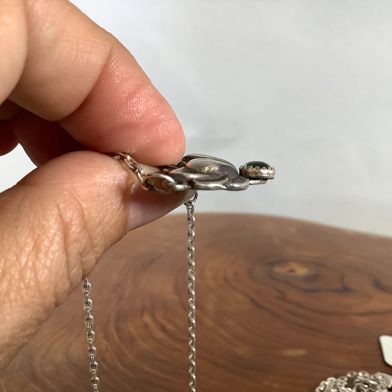 Sterling Silver Lotus Necklace