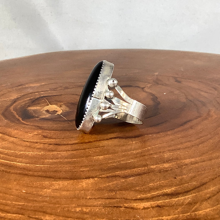 Sterling and Onyx Ring