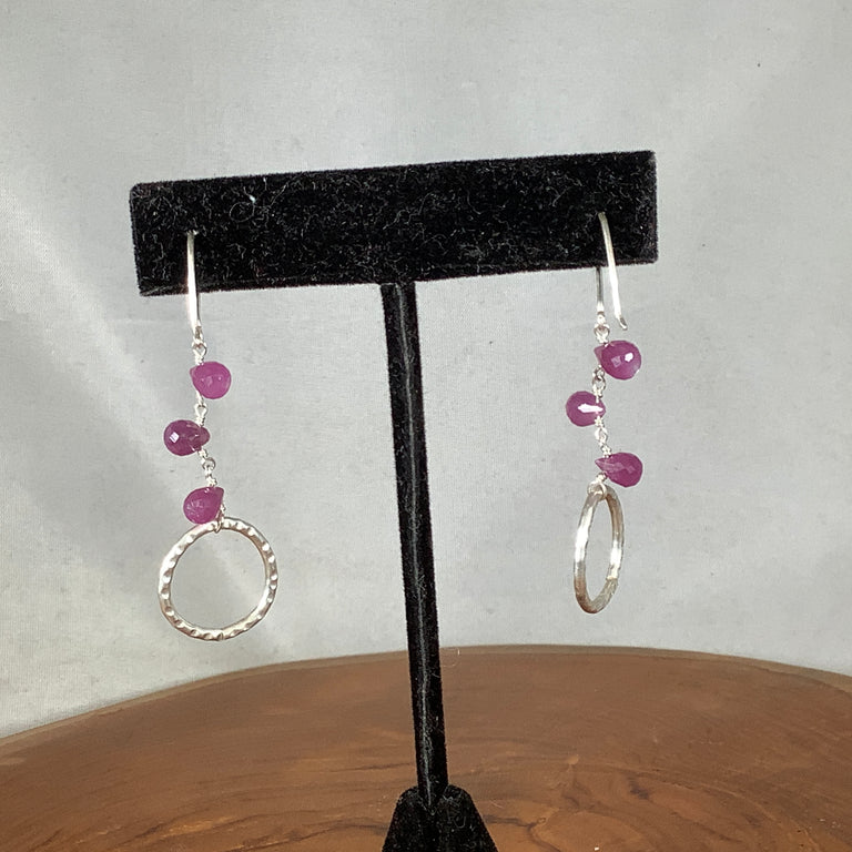 Pink Sapphire Earrings