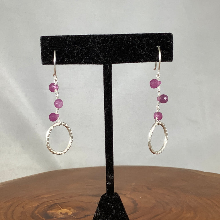 Pink Sapphire Earrings