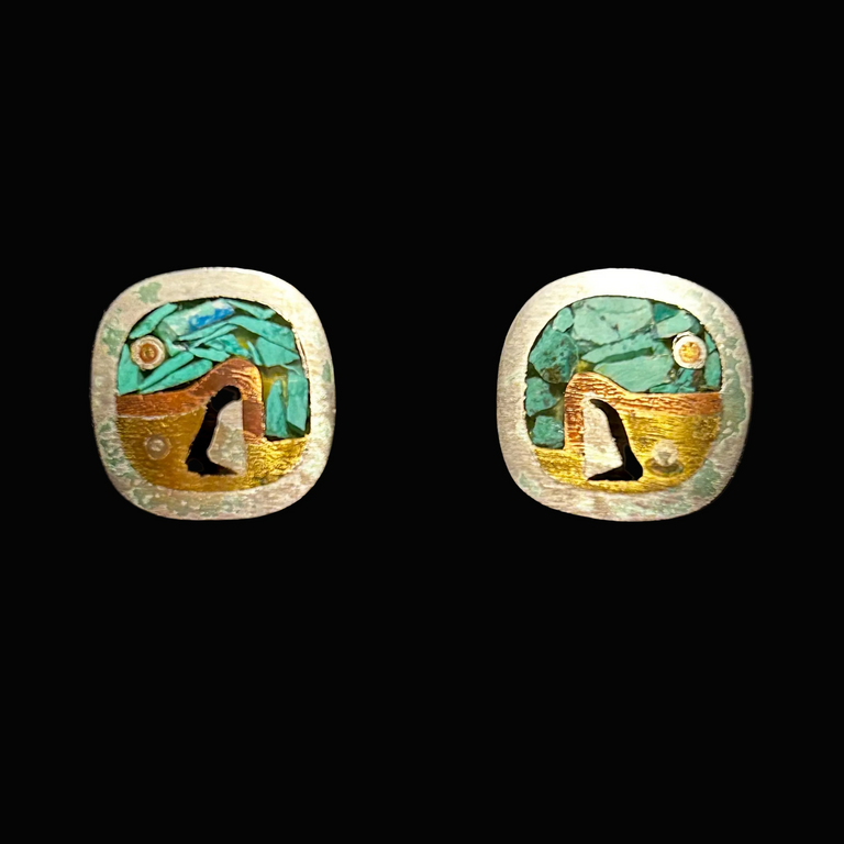 Square Inlay Earring