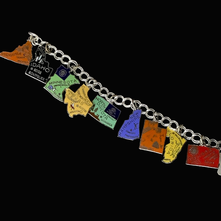States Charm Bracelet