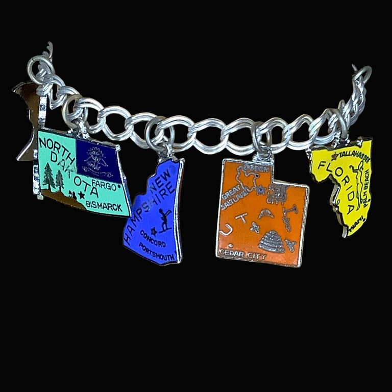 States Charm Bracelet