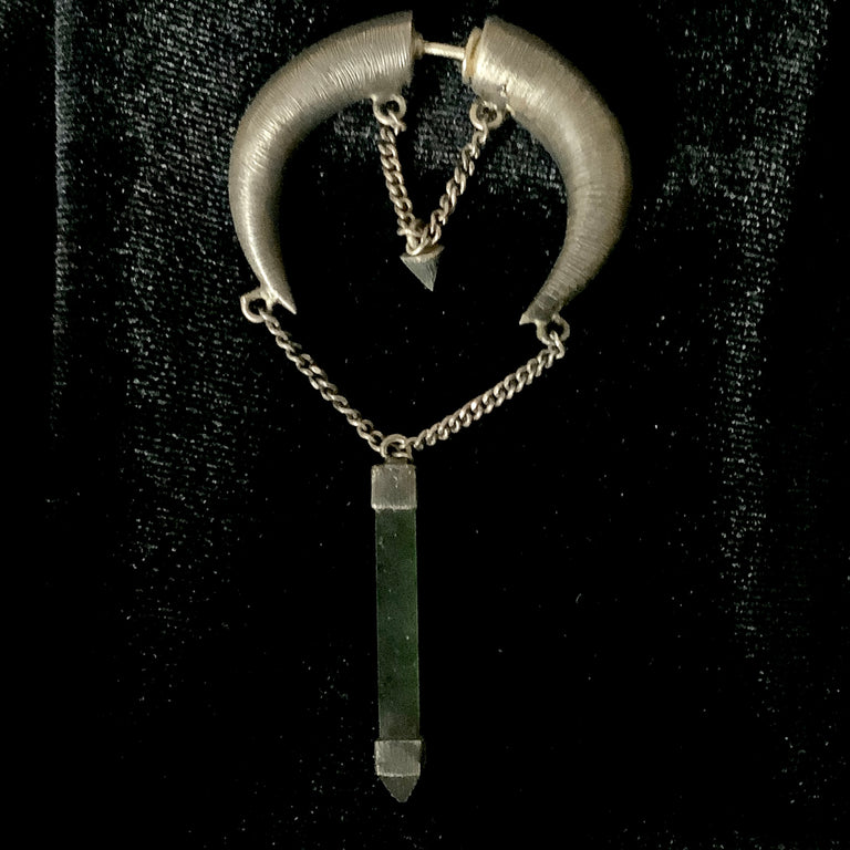 Sterling and Jade Earrings