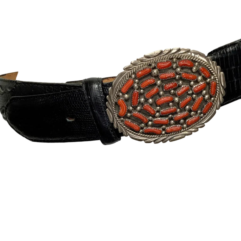 Sterling & Coral Buckle
