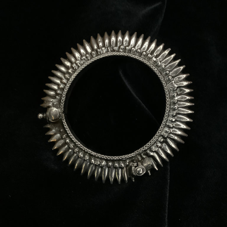Sterling Silver Spike Bangle
