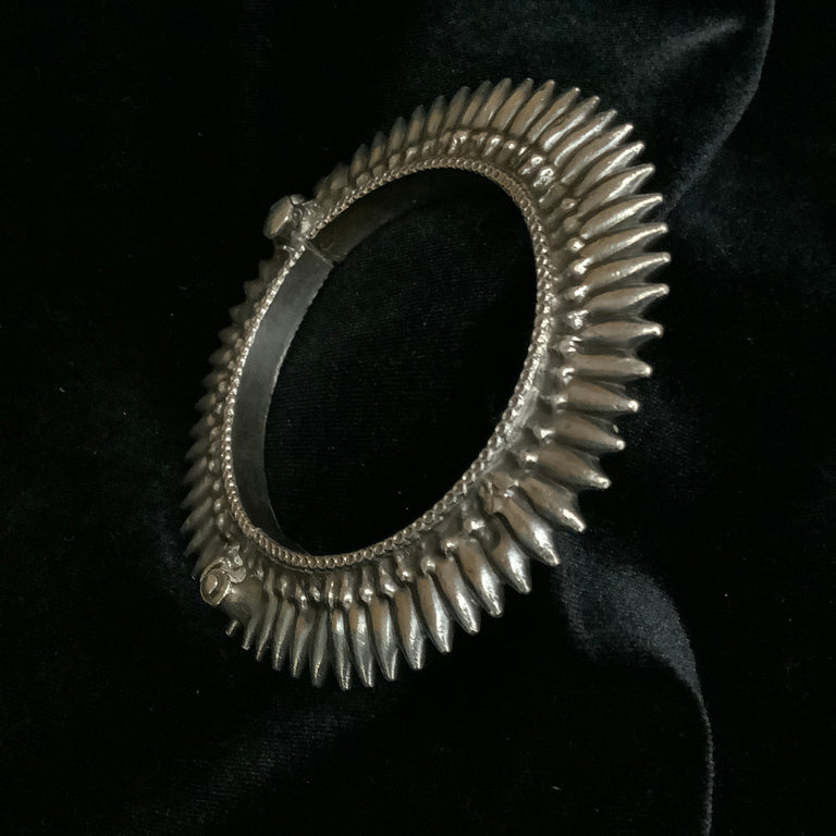 Sterling Silver Spike Bangle