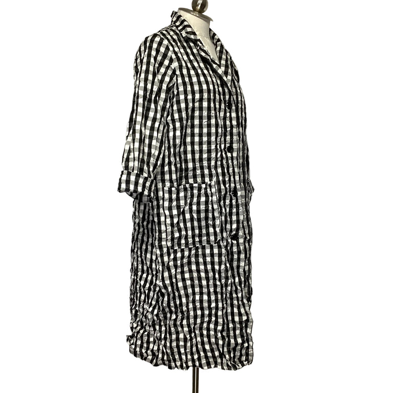 Sun Kim Plaid Duster
