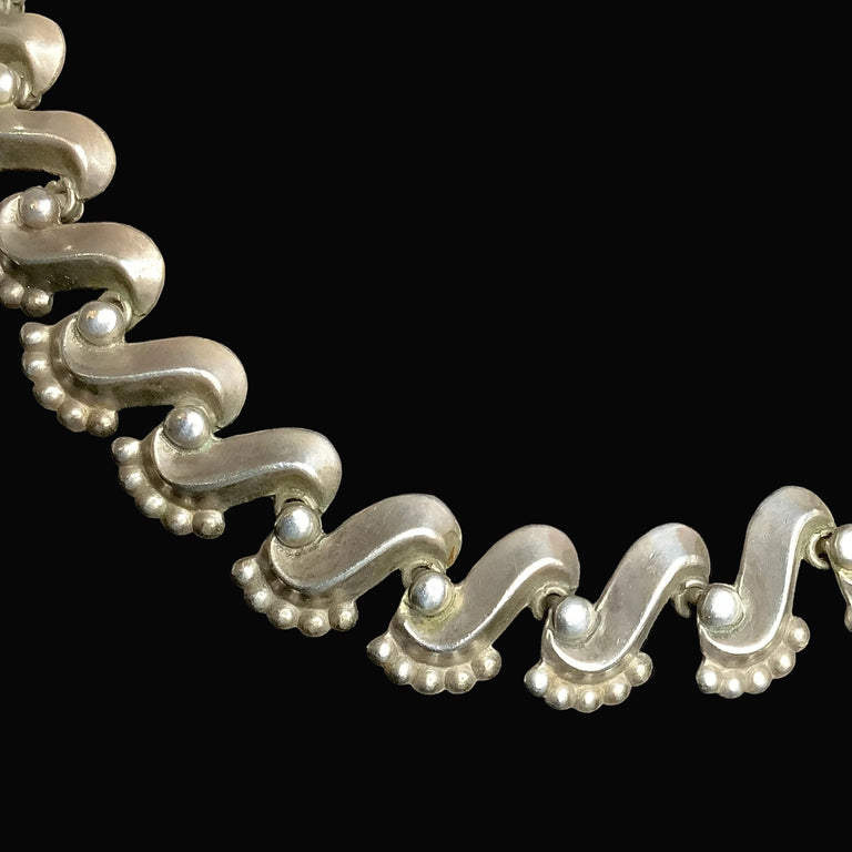 Vintage Taxco Silver Necklace