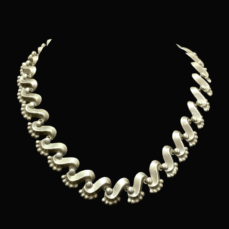 Vintage Taxco Silver Necklace