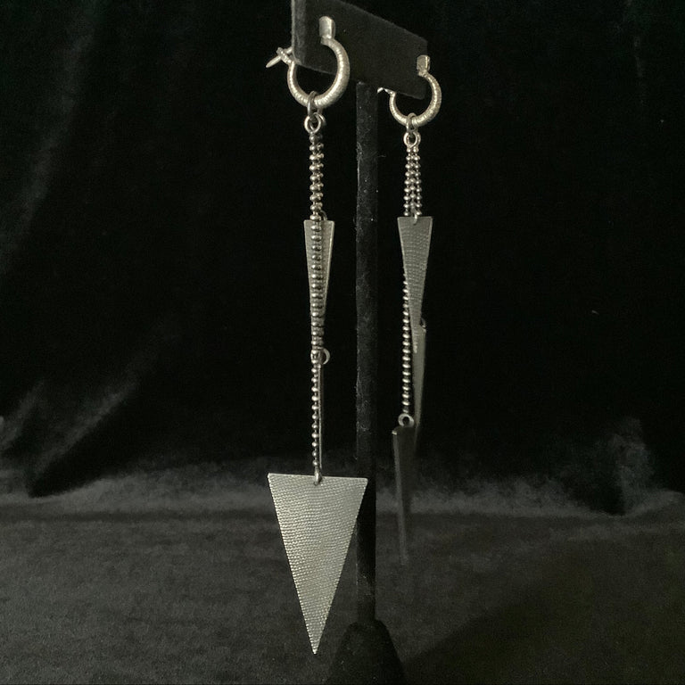 Mariella Plato Triangle Earrings